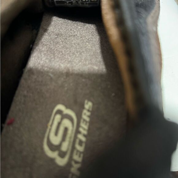 SKECHERS Men 13 Shoes Brown Suede Leather Slip On Sport Moc Lightweight Hike - Picture 12 of 12